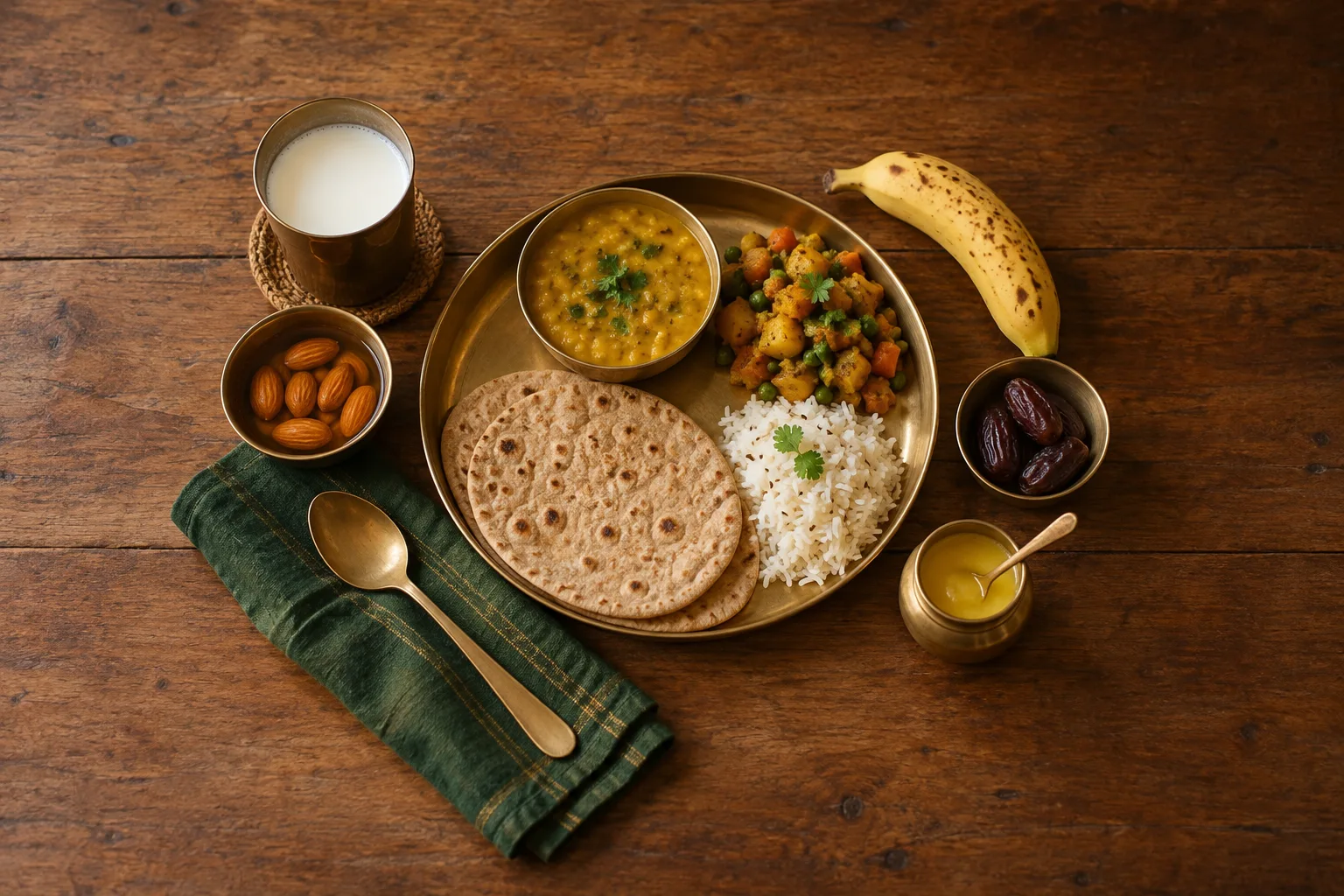 Weight Gain Diet Chart - 7 Din Veg Plan (Ghar Ka Khana)