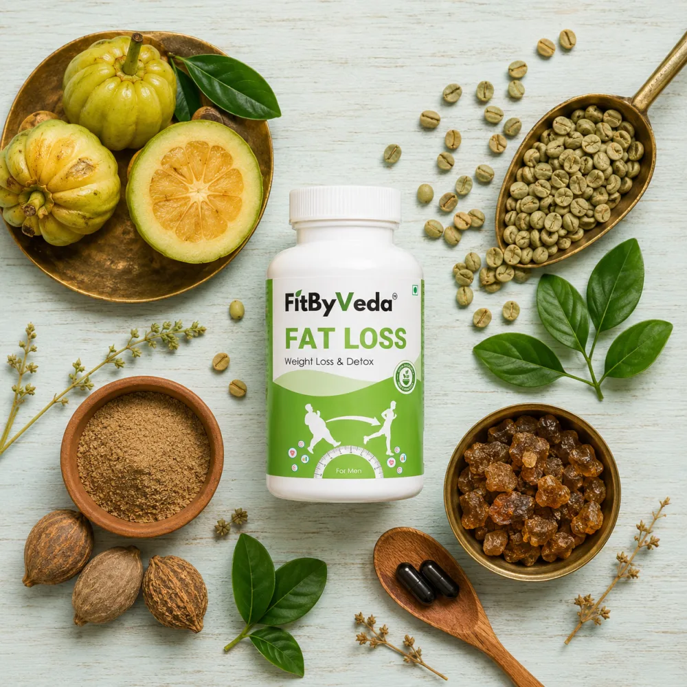 Fatloss Men Herb Flat Lay