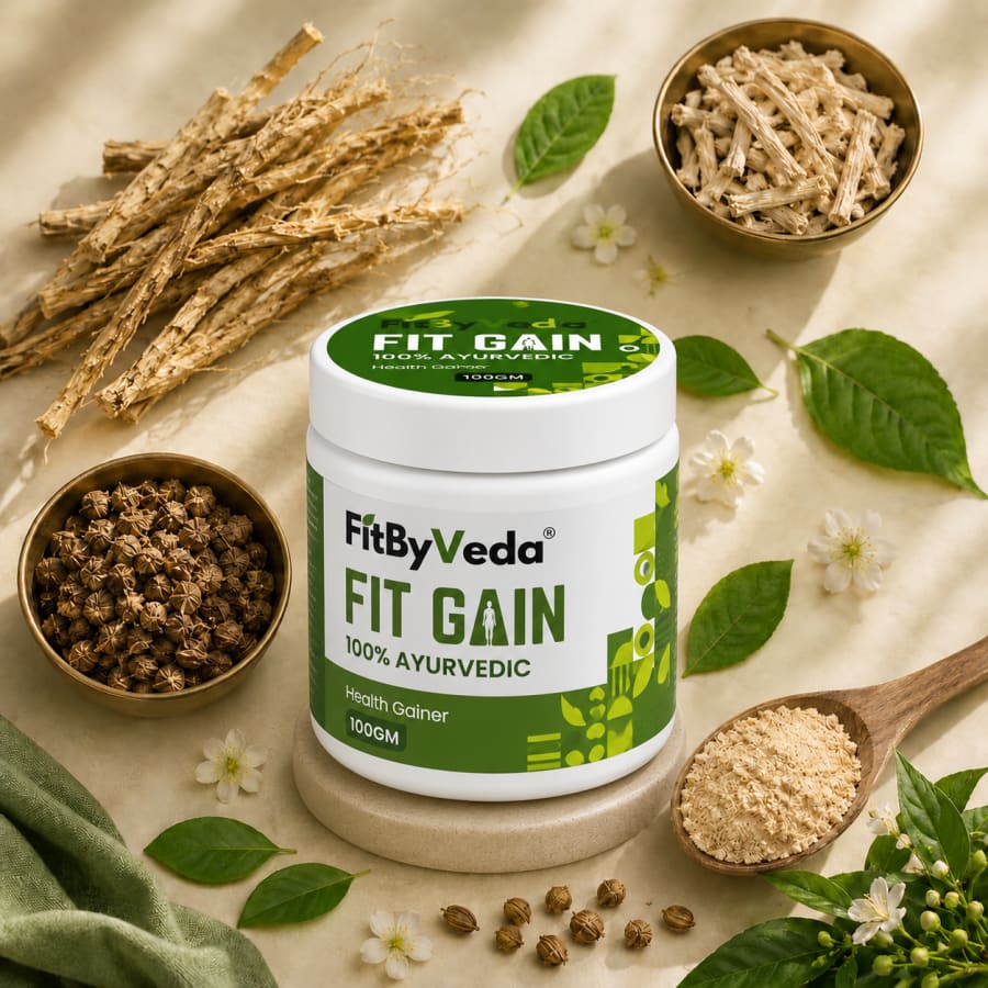 FitByVeda Fit Gain — 100% Ayurvedic, made with natural herbs